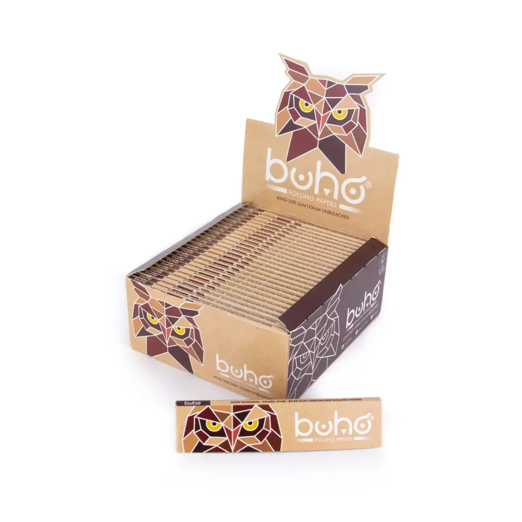 PAPEL BUHO NATURAL KING SIZE SLIM (50)
