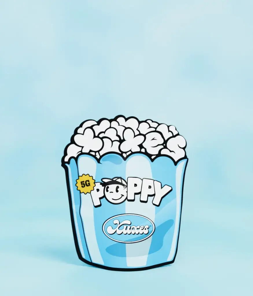 BOLSA CBD XUXES POPPY BLUE CANDY 5GR