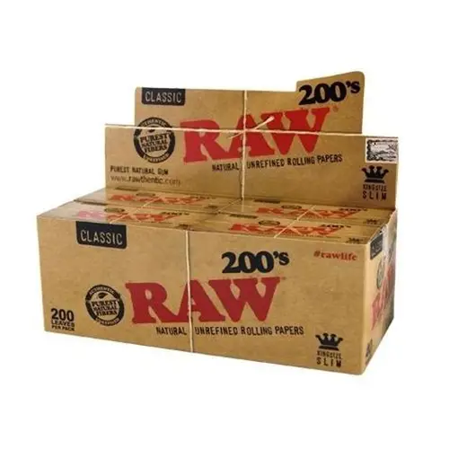 PAPEL RAW 200 SLIM BLOC (110MM) (40)