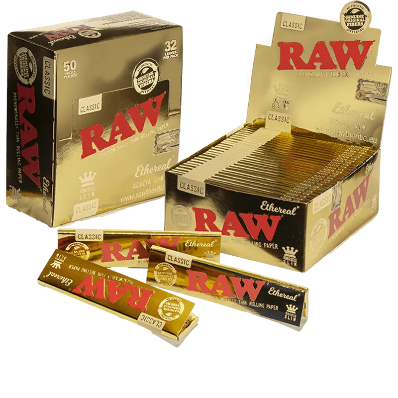 PAPEL RAW ETHEREAL KS SLIM BOX 50 (32)