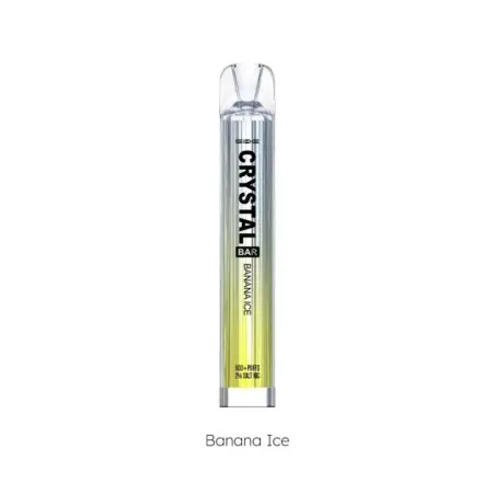 PACK 10 VAPER DESECHABLE SKE CRYSTAL BAR BANANA ICE 20MG (PLÁTANO)