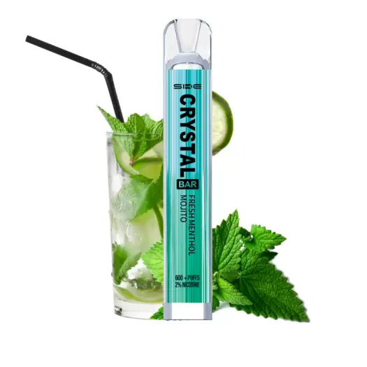 PACK 10 VAPER DESECHABLE SKE CRYSTAL BAR FRESH MENTHOL MOJITO 20MG (MENTA FRESCA Y MOJITO)