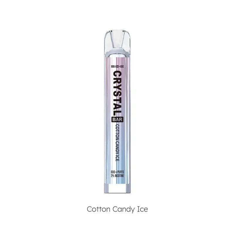 PACK 10 VAPER DESECHABLE SKE CRYSTAL BAR COTTON CANDY 20MG (ALGODÓN DE AZÚCAR)
