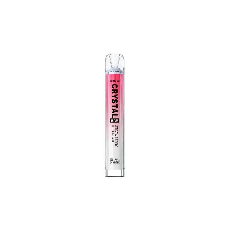 PACK 10 VAPER DESECHABLE SKE CRYSTAL BAR STRAWBERRY ICE CREAM 20MG (HELADO DE FRESA)