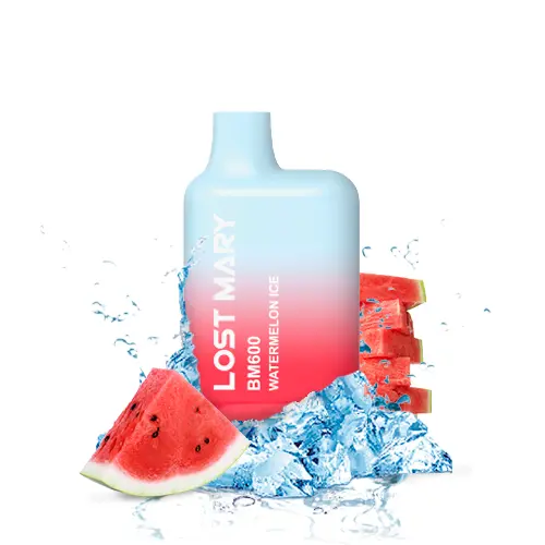 PACK 10 VAPER DESECHABLE LOST MARY 600 WATERMELON ICE 20MG (SANDÍA)