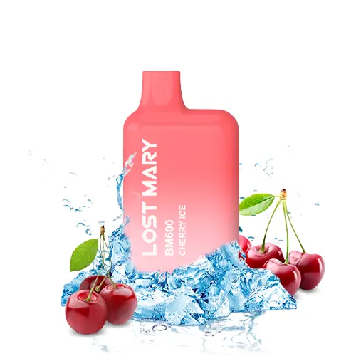 PACK 10 VAPER DESECHABLE LOST MARY 600 CHERRY ICE 20MG (CEREZA)