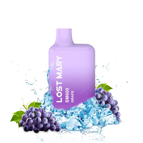 PACK 10 VAPER DESECHABLE LOST MARY 600 GRAPE 20MG (UVA)