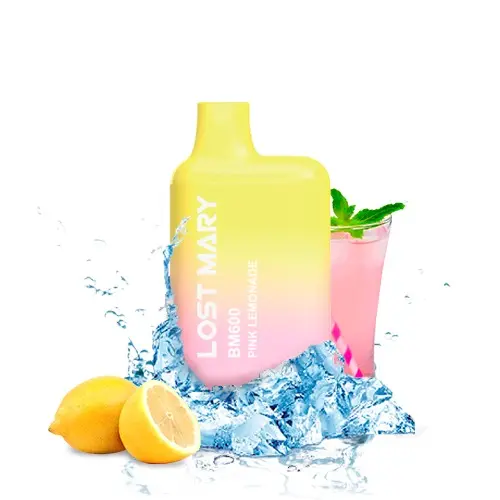 PACK 10 VAPER DESECHABLE LOST MARY 600 PINK LEMONADE 20MG (LIMONADA ROSA)