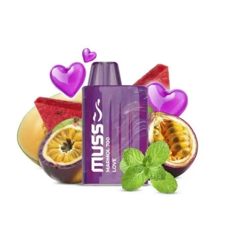 VAPER DESECHABLE MUSS MARMOL 700 LOVE 66 (SANDIA, MELON, HIGO Y MENTA)