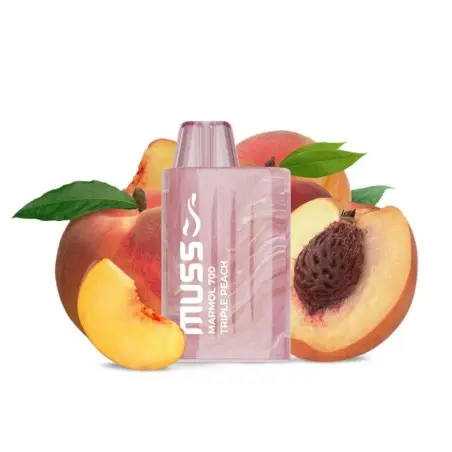 VAPER DESECHABLE MUSS MARMOL 700 TRIPLE PEACH (MELOCOTON)