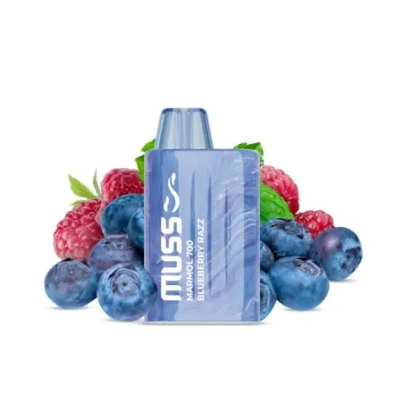 VAPER DESECHABLE MUSS MARMOL 700 BLUEBERRY RAZZ (ARANDANOS)