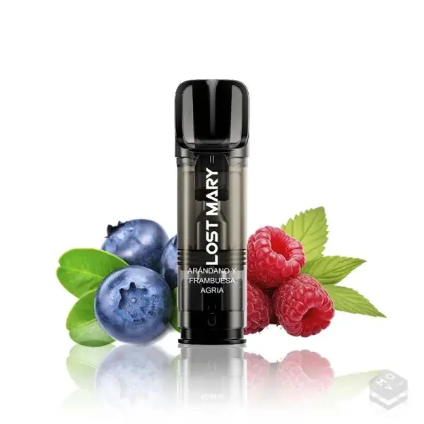CARGA POD VAPER LOST MARY TAPPO BLUEBERRY SOUR RASPBERRY 20MG (ARÁNDANOS Y FRAMBUESA)
