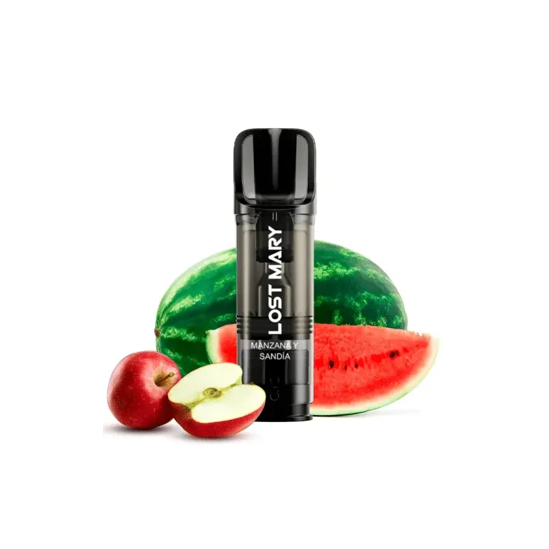 CARGA POD VAPER LOST MARY TAPPO APPLE WATERMELON 20MG (MANZANA Y SANDÍA)