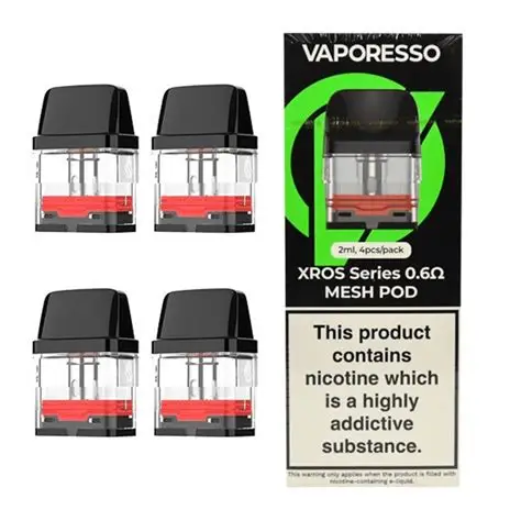RECAMBIO VAPORESSO 2.0 XROS SERIES REPLACEMENT COREX 2.0 0.6 Ohm (PACK DE 4)