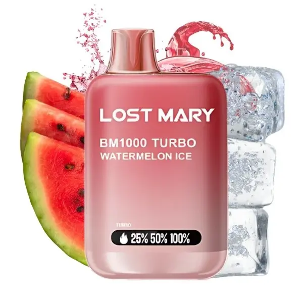 PACK 10 VAPER DESECHABLE LOST MARY BM1000 WATERMELON 20MG (SANDÍA)