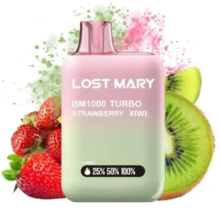 PACK 10 VAPER DESECHABLE LOST MARY BM1000 STRAWBERRY KIWI 20MG (FRESA Y KIWI)