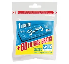 FILTROS SMOKING BLUE 6 MM + LIBRITO Nº8 (40X60)
