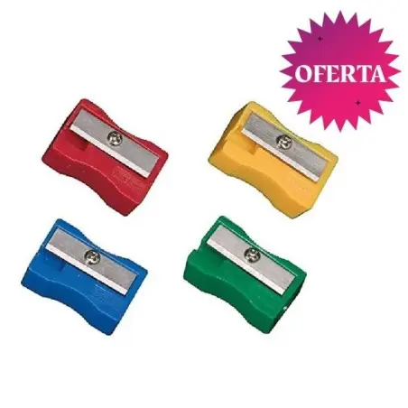 PACK 72 SACAPUNTAS PLASTICO BASIC