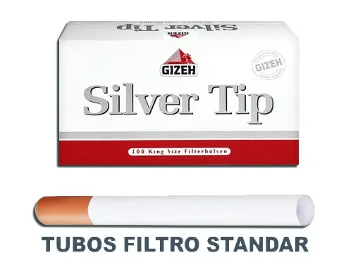 TUBO GIZEH SILVER TIP 100 (1x10)
