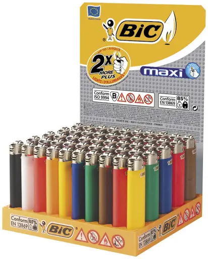 ENCENDEDOR MAXI BIC J26 COLORES (50)