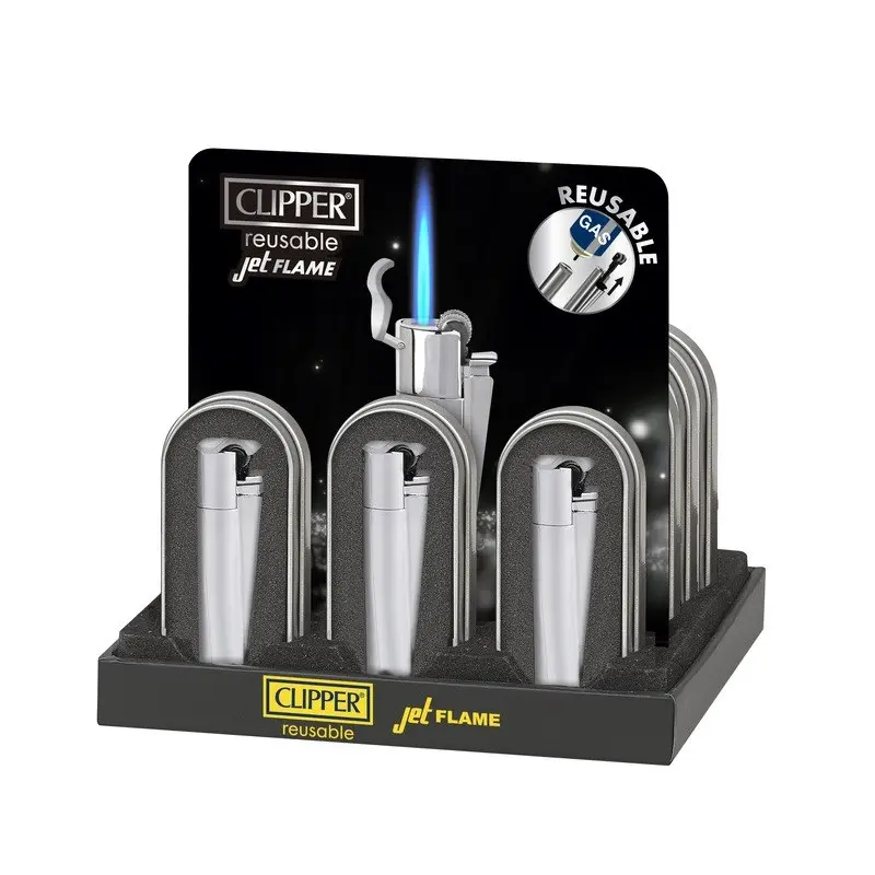 EXP 12 CLIPPER JET METAL SILVER CON ESTUCHE (TURBO)