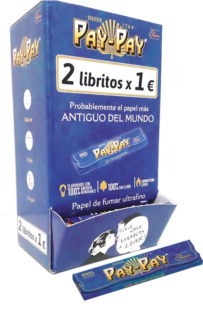 EXPOSITOR PAYPAY 110MM + 100 LIBRITOS PAY-PAY SLIM