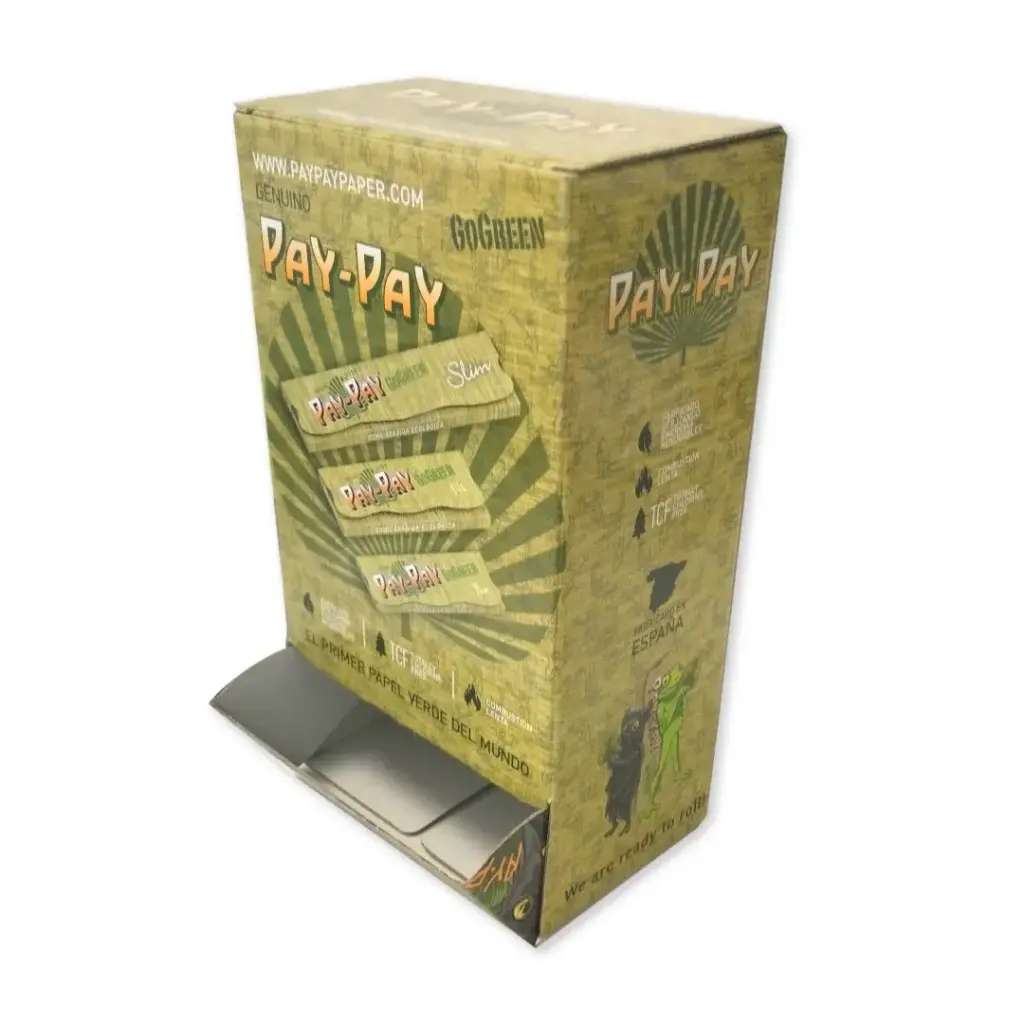 EXPOSITOR PAY-PAY GO GREEN + 100 LIBRITOS PAY-PAY GO GREEN SLIM (110MM)