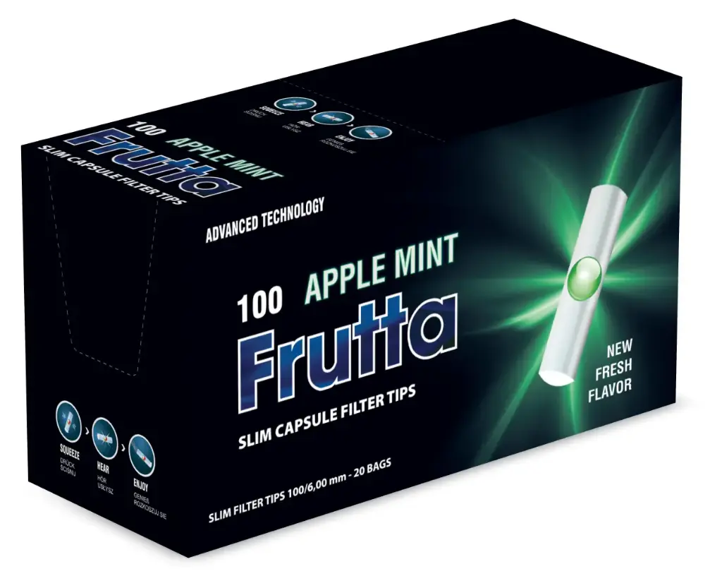 FILTROS FRUTTA CAPSULA MANZANA-MENTA (6MM)(100x20)
