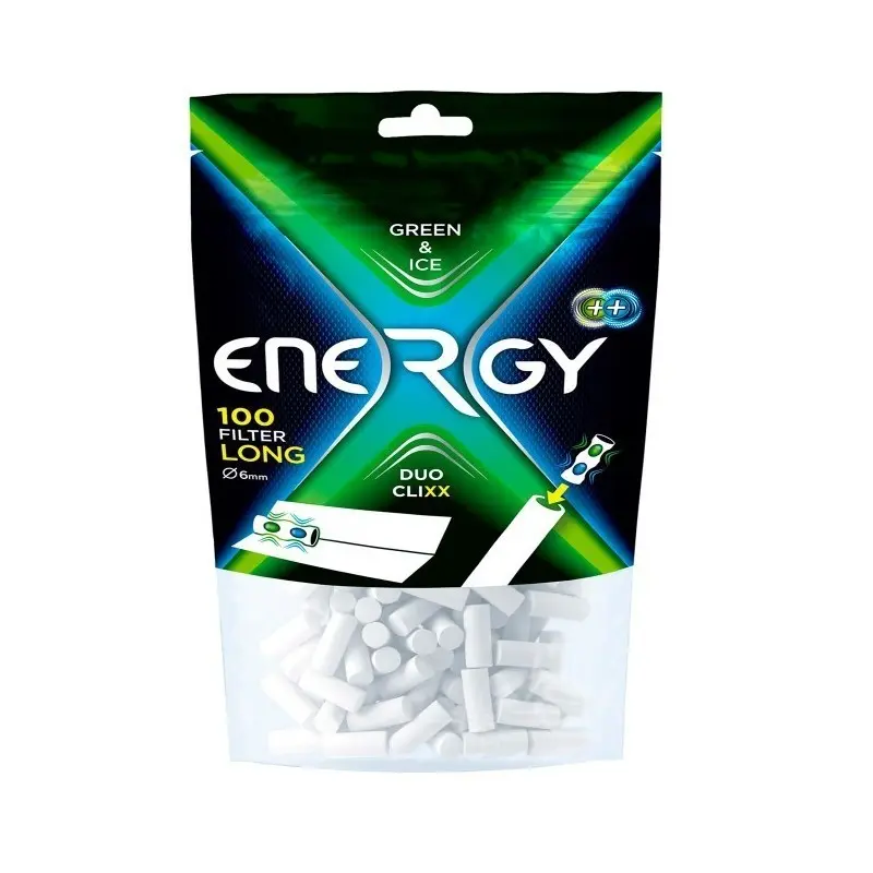 EXP 10 BOLSAS FILTROS CAPSULA ENERGY DUO CLIXX GREEN (6MM)