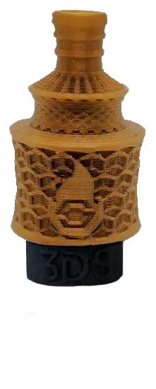 BOQUILLA SHISHA 3D CUBE GOLD