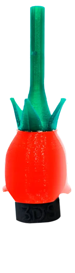 BOQUILLA SHISHA 3D ROSA ROJA