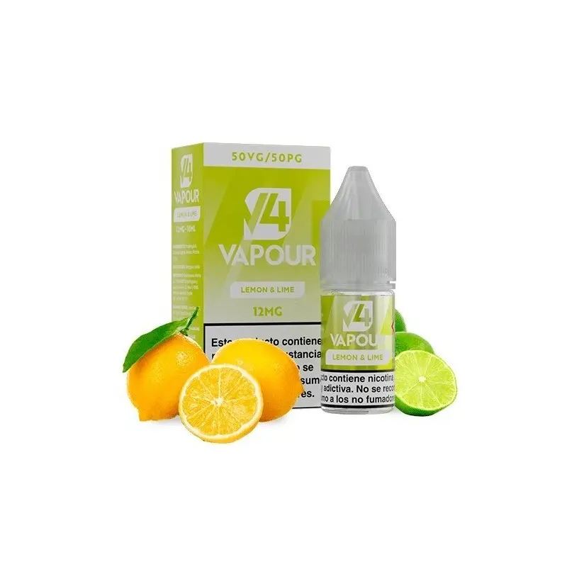 PACK 5 LÍQUIDO V4 LEMON LIME 12MG 10ML (LIMA LIMÓN)