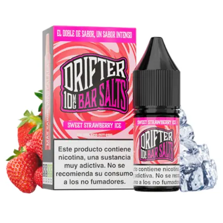 LIQUIDO DRIFTER BAR SALTS STRAWBERRY ICE (FRESA) 10MG 10ML