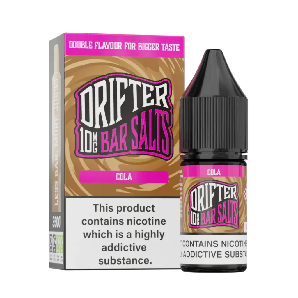 LIQUIDO DRIFTER BAR SALTS COLA (REFRESCO DE COLA) 10MG 10ML