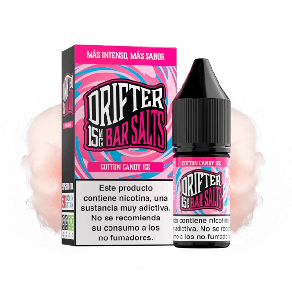LIQUIDO DRIFTER BAR SALTS COTTON CANDY (ALGODÓN DE AZÚCAR) 15MG 10ML