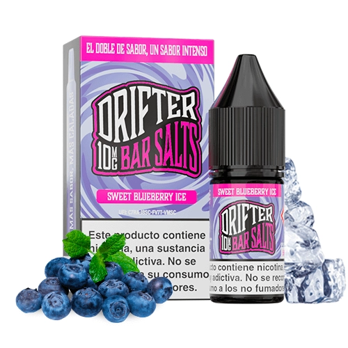 LÍQUIDO DRIFTER BAR SALTS SWEET BLUEBERRY ICE (ARÁNDANOS) 10MG 10ML
