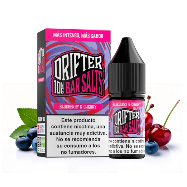  LIQUIDO DRIFTER BAR SALTS BLUEBERRY CHERRY (ARANDANOS Y CEREZA) 15MG 10ML   99668424