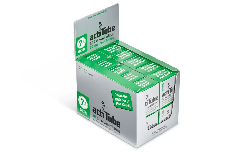 FILTROS ACTITUBE SLIM (7MM) (20 PACKS x 10 FILTROS)