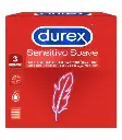 PRESERVATIVOS  DUREX LOVE SENSITIVE (ROJO) (48x3)