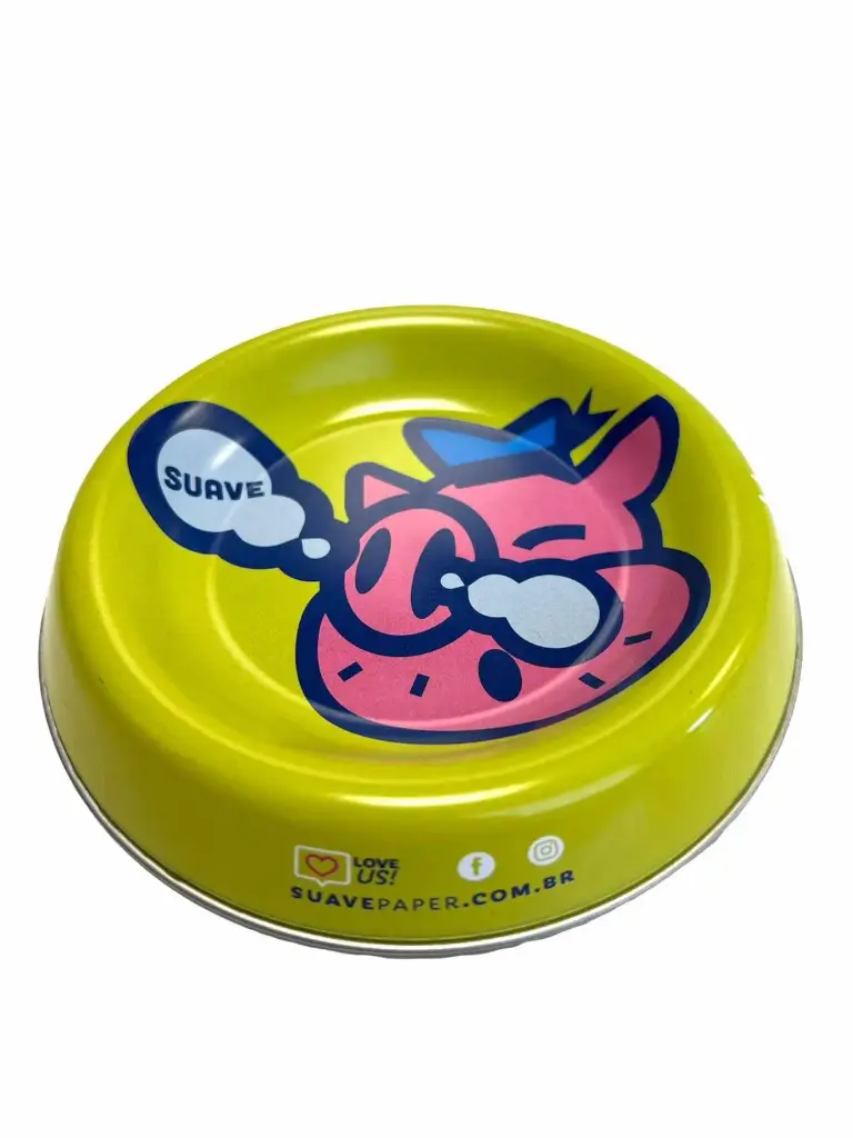 CENICERO METALICO SUAVE PIG 15CM