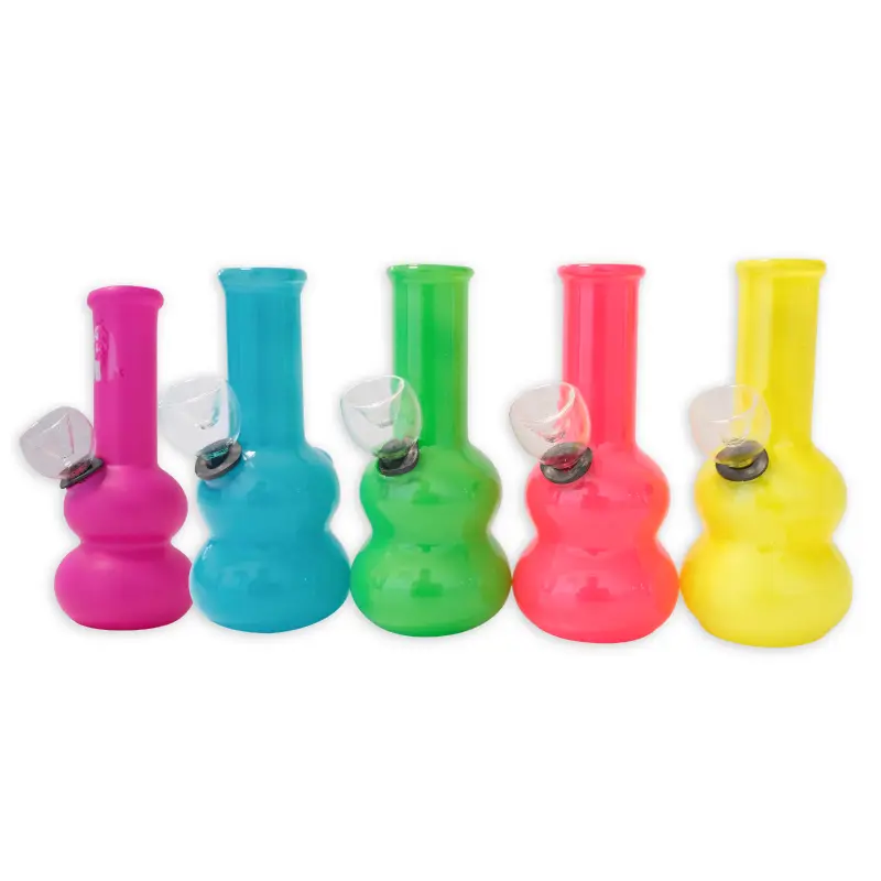 PACK 5 MINI BONGS CRISTAL FANTASIA 12CM (COLORES SURTIDOS)