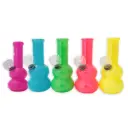 PACK 5 MINI BONGS CRISTAL FANTASIA 12CM (COLORES SURTIDOS)