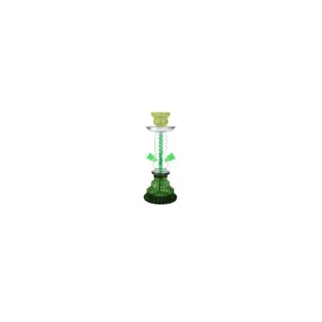 SHISHA FUKITA CLEAR NECK VERDE 28CM 1 MANGUERA