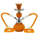 SHISHA ATOMIC PUNKY NEON NARANJA 25CM (2 MANGUERAS)