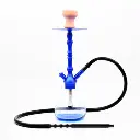 SHISHA ATOMIC LUXE AZUL 50CM 1 TUBO FLEX.