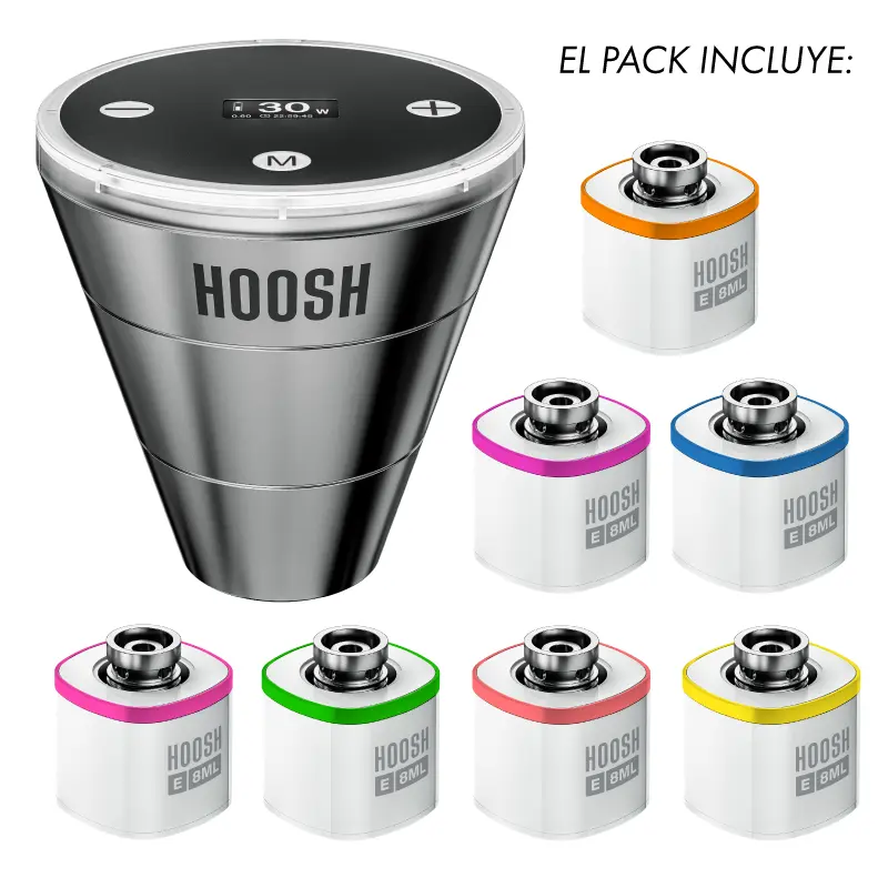 PACK HOOSH CAZOLETA SILVER + 7 PODS