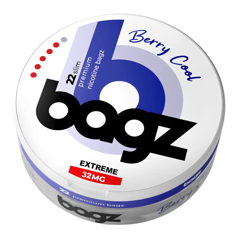 PACK 5 BOTES BAGZ BERRY COOL 32MG (EXTREME)