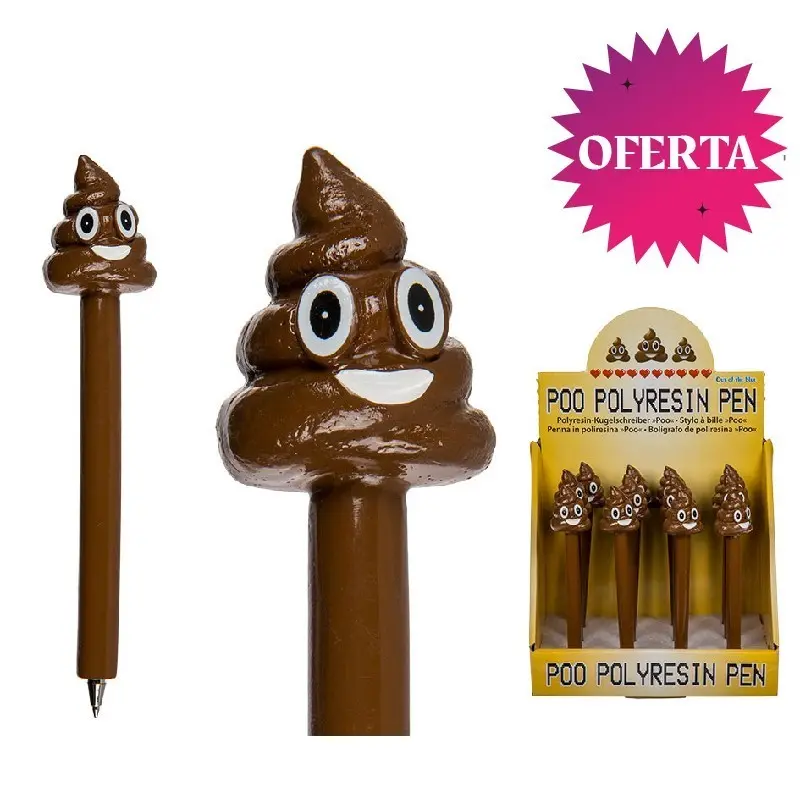 EXP BOLÍGRAFO POO EMOTI 16 CM