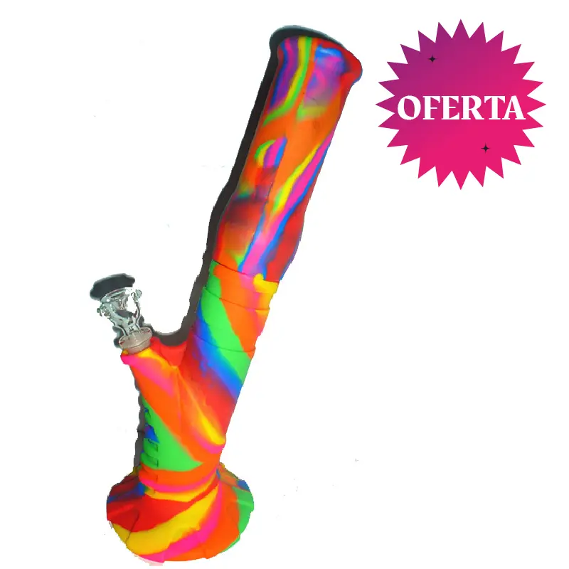 BONG SILICONA RAINBOW RETRO