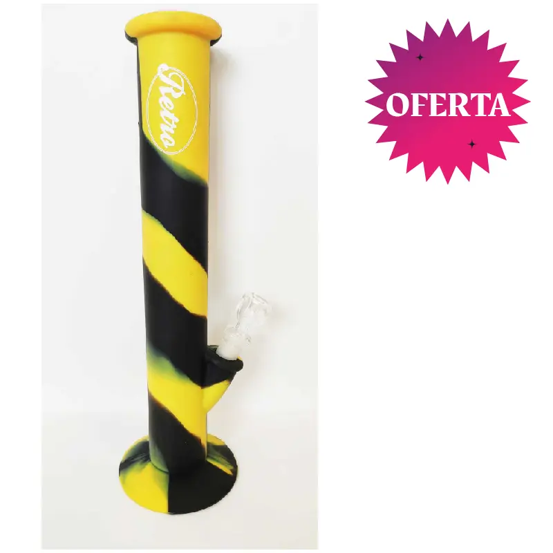 BONG SILICONA WASP RETRO 35 CM